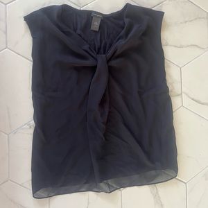 LOFT navy blouse